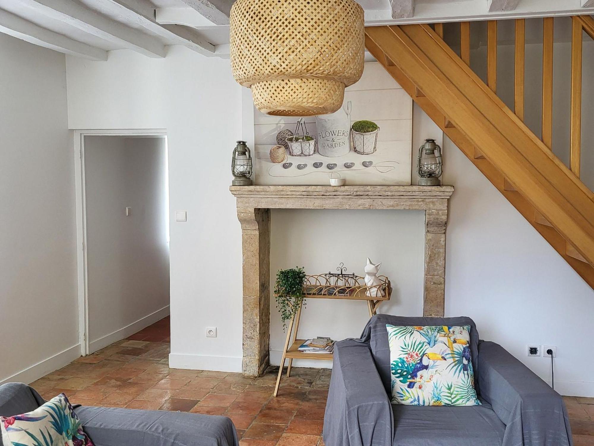 Maison De Village Avec Jardin, Parc Prive Et Box Fibre, Animaux Bienvenus, A 15 Min Du Mans - Fr-1-410-333 Mézières-sous-Lavardin 外观 照片